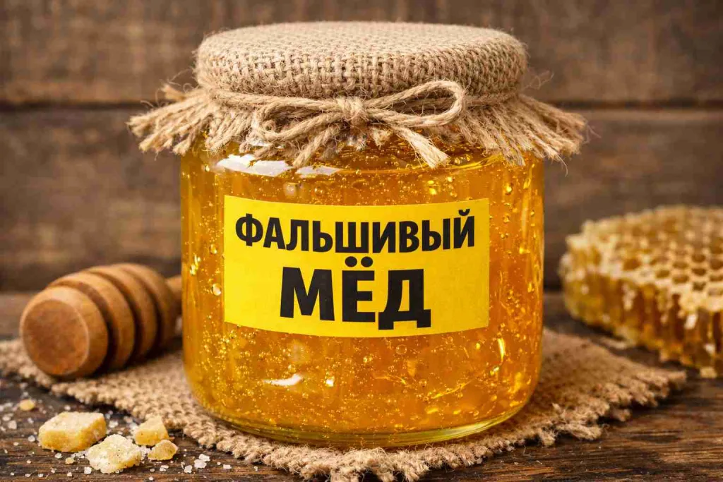 Банка с фальшивым !мёдом", фото